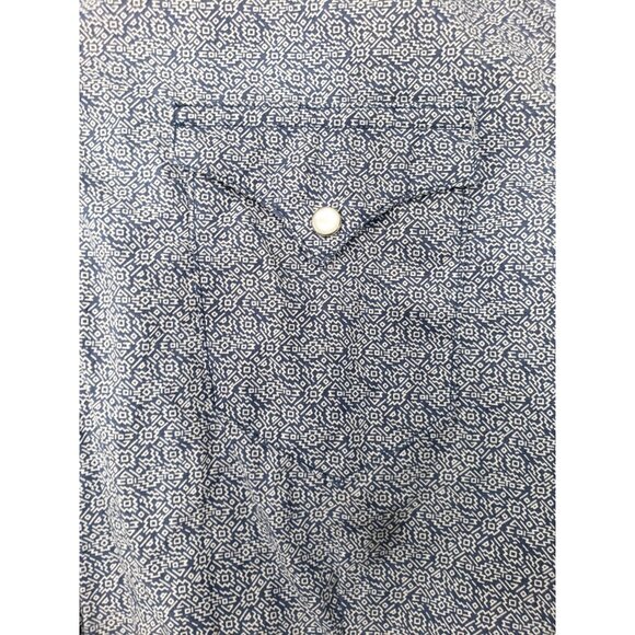 Roper Wear The West Shirt Mens XL Pearl Snap Long Sleeve With Chest Pockets - Picture 5 of 11
